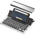 Folding Bluetooth Keyboard Foldable Wireless Keyboard with Pocket Size, Aluminum Alloy Housing, for iPad, iPhone,Android Devices. 