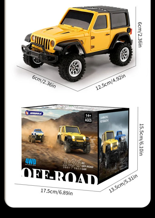 JIABAILE%201/36%20Scale%203601%203602%204WD%20Off-Road%20Mini%20RC%20Crawler%20RTR%202.4G%20Proportional%20Remote%20Control%20SUV%20Car%20Climbing%20Truck%20-%20Image%203