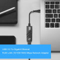 10/100/1000Mbps USB 3.0 Wired USB TypeC To Rj45 Lan Ethernet Adapter RTL8153 Network Card for PC Macbook Windows Laptop. 