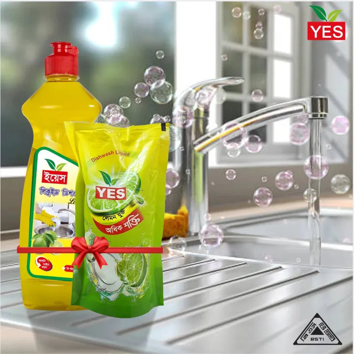 Yes%20Dishwash%20Liquid%20Lemon%20500ml+Free%20Dishwash%20250ml%20Refill%20Pack%20-%20Image%204