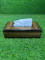 Wooden tissue box beautiful handmade nakshi work on box 10✖️6 inches large size new style tissue box. 