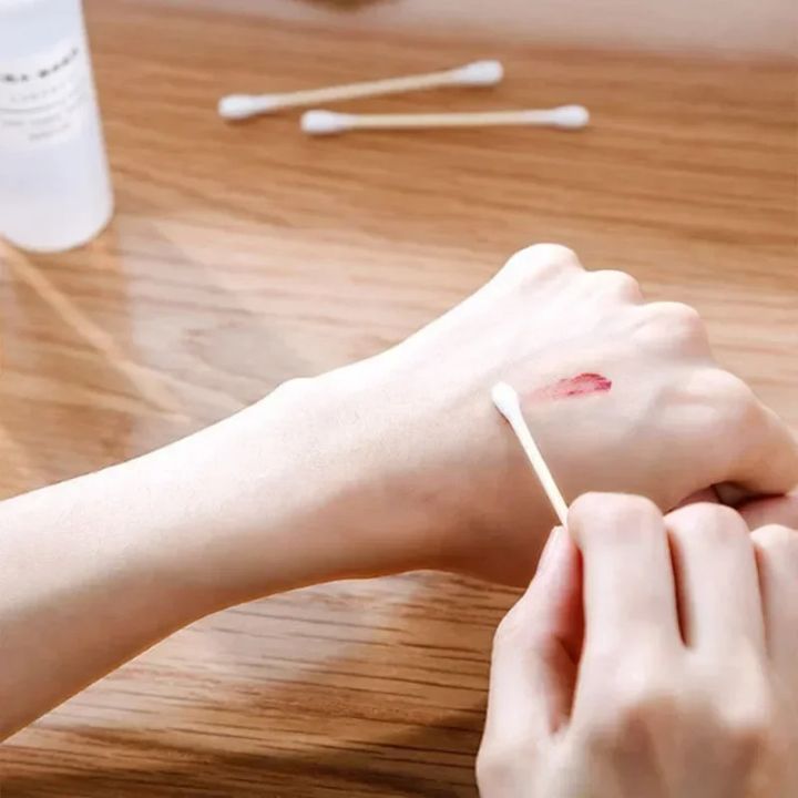500pcs%205%20Packs%20Double-ended%20Cotton%20Swabs,%20Baby%20Cotton%20Swabs,%20Ear%20Cleaning%20Sticks,%20Healthy%20Cleaning%20Tools%20-%20Image%202