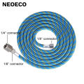 Professional Nylon Braided Airbrush Hose with Standard 1/8"*1.8m(5.9ft) Size Fitting on One End and a 1/8in For Air Brush DIY.