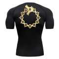 Stylish Graphic Compression Shirts for Men Athletic Quick Dry Tshirts Tees Gym Workout Baselayers Summer Short Sleeve Rash Guard. 