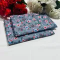 Women’s Fashion Multicolor Digital Print 2 Piece Suit – Floral Printed Shirt & Trouser Micro Polo cotton dresses. 