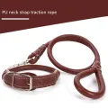 Dog Collar and Leash Set Round Strong Pet Walking Training Leash for Small Medium Big Dog. 