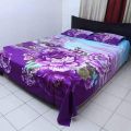 luxury panel cotton double size twill panel bed sheet size (7.5×8.5)  King size with two pillow cover. 