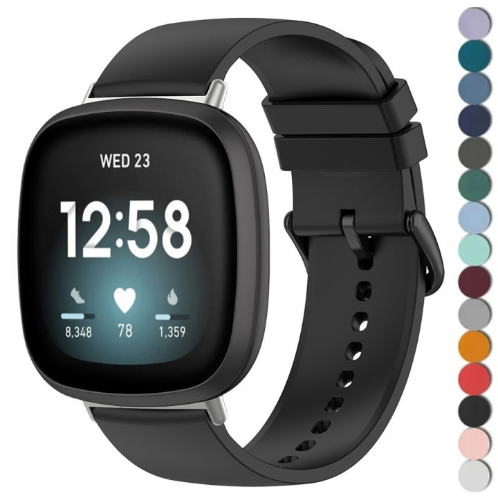 Silicone Strap For Versa 4 3 2 1 Versa Lite Band SmartWatch Bracelet For Sense/Sense 2 Correa Watchband Pin Buckle