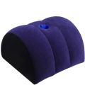 PVC Flocking Silicone Pillow Blue+Black Inflatable Inflatable Pillow Triangle Cylinder Wedge Soft Cushion. 