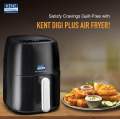KENT Digi Plus Air Fryer 4L |1300W Digital Display & Touch Control Panel | Black Air Fryer (4. 