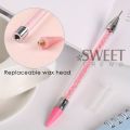 Dual-Ended Rhinestone Picker Pen With Tweezer Set Point Drill Wax Pencil Sticking Picking Dotting Jewelry Tools Decoration Kit. 