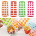 1 icecube tray Silicone Pop Up Ice Cube Tray Easy POP Out Silicone Base Round/Heart Shaped Cubes Maker Drink Freezer Jelly Mold, IceCube Maker_ice maker Baraf Sancha. 