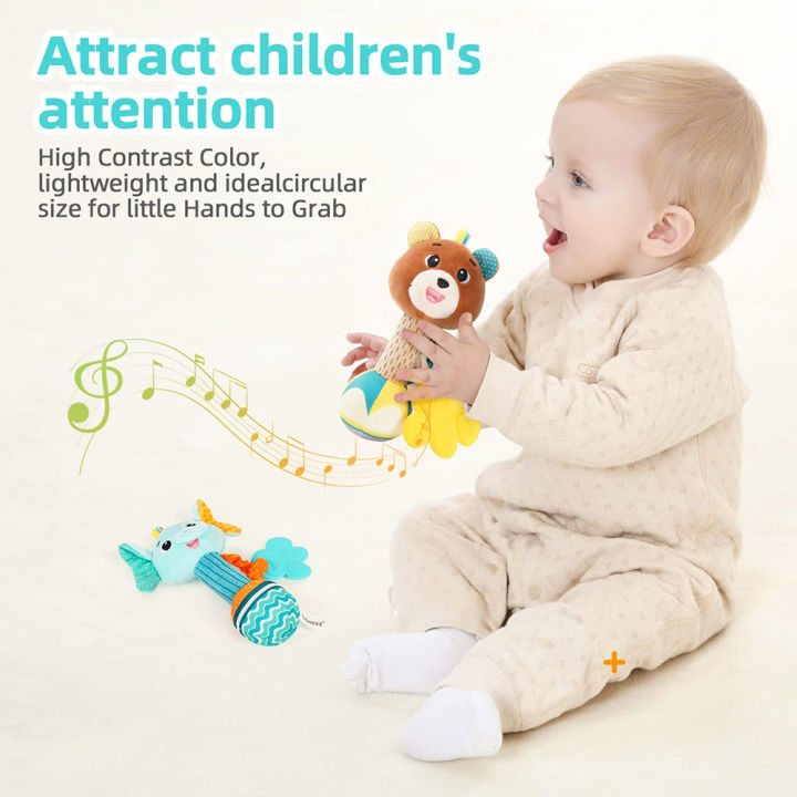 Baby%20Rattles%20Soft%20Stuffed%20Animal%20Rattle%20Hand%20Grip%20Baby%20Toys%20Shaker%20Crinkle%20Squeaky%20Sensory%20Travel%20Accessories%20for%20Toddler%20Gifts%20-%20Image%205