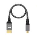 0.3m Nylon Braid HD Micro to HDMI HDTV Cable Micro HDMI to HDMI-compatible 4K/60Hz 3D Micro HDMI-compatible Cable For HDTV PS4.