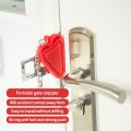 Security Portable Door Lock Latch No Drill Manual Hotel Room Devices For Add Security Holes Removable For Travel Safety. 