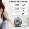 USB Fan 선풍기 Portable Desktop Wall Mounted Mini Electric Fan Mute 3 Speed Adjustment Air Circulator For Home Desk Office. 