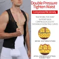 Mens Body Shaper Abdomen Slimming Shapewear Belly Shaping Corset Top Gynecomastia Compression Shirts WIth Zipper Waist Trainer. 