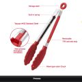 1 Piece High Temperature Resistant Nylon Stainless Steel Food Clip Outdoor BBQ Bread Clip Kitchen Utensil.