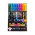 double line out liner glitter pen or metallic pen set of 8 pcs fancy marker designer pen fancy. 