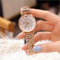 Women'S Fashion Starry Sky Watches Magnet Buckle Mesh Belt Diamond Quartz Watch Women Dress Clock Wristwatches. 