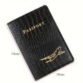 Crocodile Pattern Passport Cover Case Holder Wallet Card Holder Fashion Travel Accessories For Flight for Women or Men.