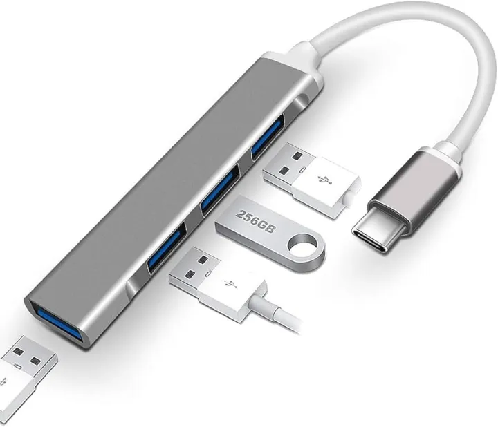 4%20Port%20Type%20C%20USB%20Hub%204.1%20USB%20C%20to%204%20Ports%20USB%20A%204.1%20Adapter%20Super%20High%20Speed%20Data%20Transfer%20and%20Charging,%20Type-C%20Mobile%20Devices%20(Grey)%20-%20Image%204