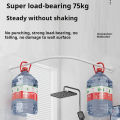 Punch-Free Shower Curtain Pole Arc L-Shaped Stainless Steel Retractable Rail Rod White/black Telescopic Rod. 