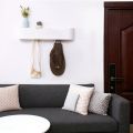 Wall-mounted Coat Rack, Clothes Hanger At The Entrance of The Living Room, Walnut Wall Coat Hook, Veneer Hanger Clothing Rack. 