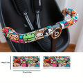 2-Piece Universal Stroller Handle Covers, Cartoon-Print Cotton Armrest Protectors, Baby Stroller Handle Guards, Accessories.