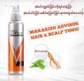 MAKARIZO ADVISOR anti hair fall defense hair & scalp tonic ROOT STRENGTHENING AND REDUCE DANDRUFF MEMPERKUAT AKAR RAMBUT DAN MENGURANGI KETOMBE 145ml. 