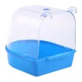New Pet Bird Bath Box Parrot Bathing Tub Cage Accessories for Parakeet Canary Conure Birds Accessories  Parrot Bath  Pigeonc. 