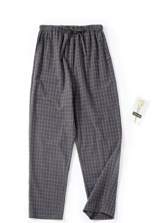 Men's%20Pajama%20Pants%20Spring%20and%20Autum%20Thin%20Trousers%20Loose%20Large%20Size%20Autum%20Casual%20Home%20Pants%20Single%20Trousers%20-%20Image%203