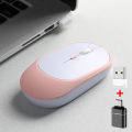 Rechargeable Wireless Mouse Dual Modes Bluetooth-compatible 2.4G USB Silent Ergonomic Mice For Laptop Pad Tablet Macbook Mause. 