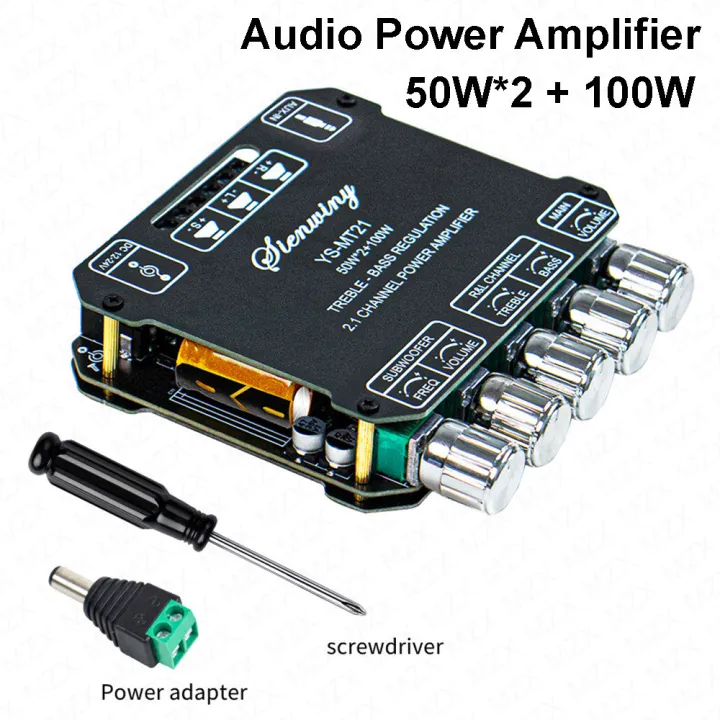 100W+50W*2%202.1%20Channel%20Digital%20Audio%20Power%20Amplifier%20Board%20Bluetoth%20Wireless%20Module%20Subwoofer%20AUX%2012/24V%20Stereo%20HiFi%20Amp%20Speaker%20-%20Image%207