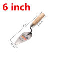 Carbon Steel Plastering Trowel 6 inch 7 inch Pointed Bricklaying Knife Round Wooden Handle Trowel Wall Brick Trowel Mason Tools.