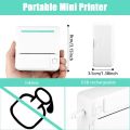 C19 MINI Print Portable Thermal Printer Photo Pocket Thermal Label Printer 58mm Printing Wireless Bluetooth Android IOS. 