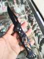 Custom handmade stainless steel powder cotead pocket knife for sale. 