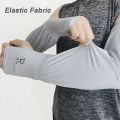 Summer Sun Protection Ice Sleeves Unisex Fashion Embroidered Outdoor Driving Riding Arm Sleeves With Thumb Hole.