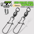 9KM 10Pcs Fishing Ball Bearing Swivels with Duo Lock Snap Stainless Steel Fishing Fast Clip Fishing Connector. 