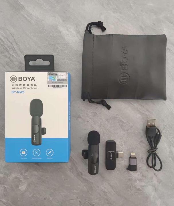 Boya Dual and Simple HQ Material Mic For Vlogging Podcasting