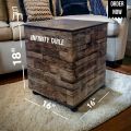 3D Infinity table | Coffee table | Side table | Infinity mirror | Illusion table. 