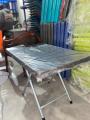 Rattan Folding Table Steel Plastic with Beautiful Design and easily folded , together  and stored. 