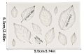 Leaf Mould Silicone Leaf Shaped Mold Fondant Cake 3D Silicone Mold Baking Decorating Tool. 