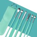 6Pcs/set Ear Wax Pickers Stainless Steel Ear Picking Tool Piercing Kit Earwax Clean Tools Ea.... 