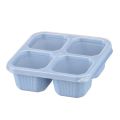4 Grid Snack Containers Reusable Meal Prep Lunch Containers Portable for Kids and Adults Home Snack Storage Bottles Kitchen Tool. 