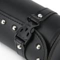 【Ready stock】universal Motorcycle Cruiser tool bag fork barrel shape handlebar front fork bag Black. 