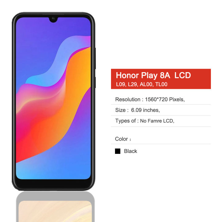6.09%20"Display%20For%20Huawei%20Honor%208A%20LCD%20Display%20Touch%20Screen%20Digitizer%20Replacement%20For%20Huawei%20Y6%202019%20JAT-L29%20L09%20L41%20LX1%20-%20Image%203