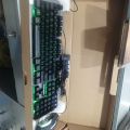 gaming keyboad combo matal body green light and  gaming mouse. 