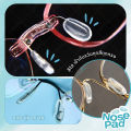 ANZ studio Oval silicone nose pad with eyeglass insert. 