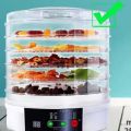 Electric Food Dehydrator Machine Multi-Layer Fruit Vegetable Meat Jerky Dryer with Adjustable Temperature Control Stackable Trays Herb Dryer Kitchen Appliance Home Preservation Snack Maker Dry Fruits Vegetables Herbs Flowers Pet Food Commercial Household. 